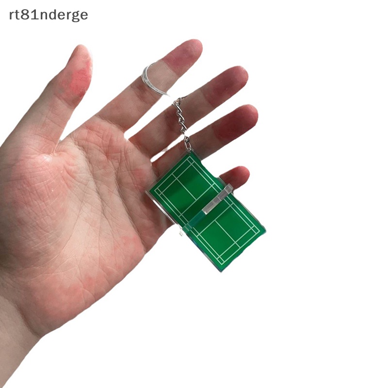 Móc Khóa acrylic Hình Cầu Lông / Cầu Lông / Bàn tennis mini Ba Chiều ge