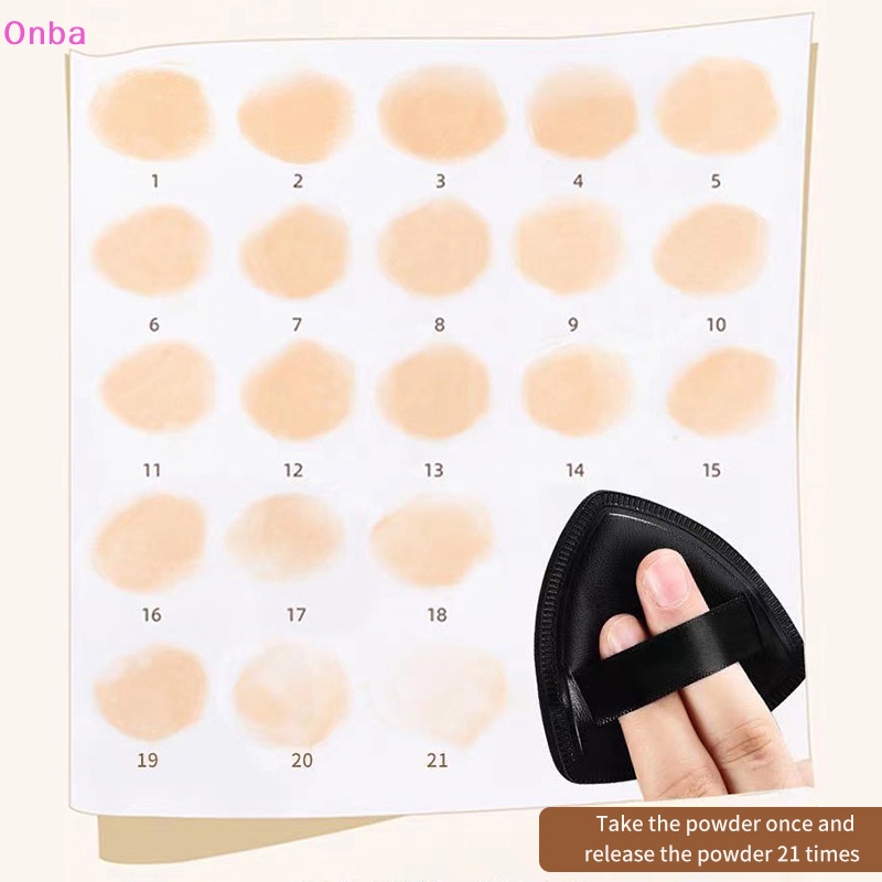 Onba Mút Trang Điểm Ướt Và Khô Hình Tam Giác mini Bằng Vải Nhung Tiện Dụng vn