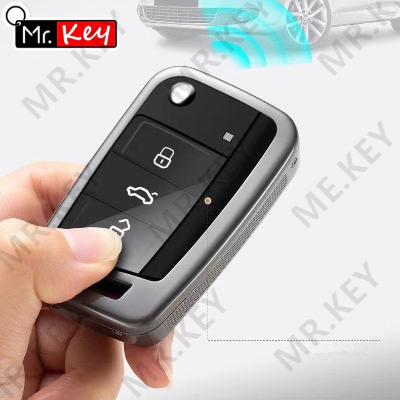 Vỏ Bọc Chìa Khóa Điều Khiển Từ Xa Thông Minh Bằng Hợp Kim Kẽm Cho vw volkswagen Margotan passat b8 tiguan golf cc jetta 2020