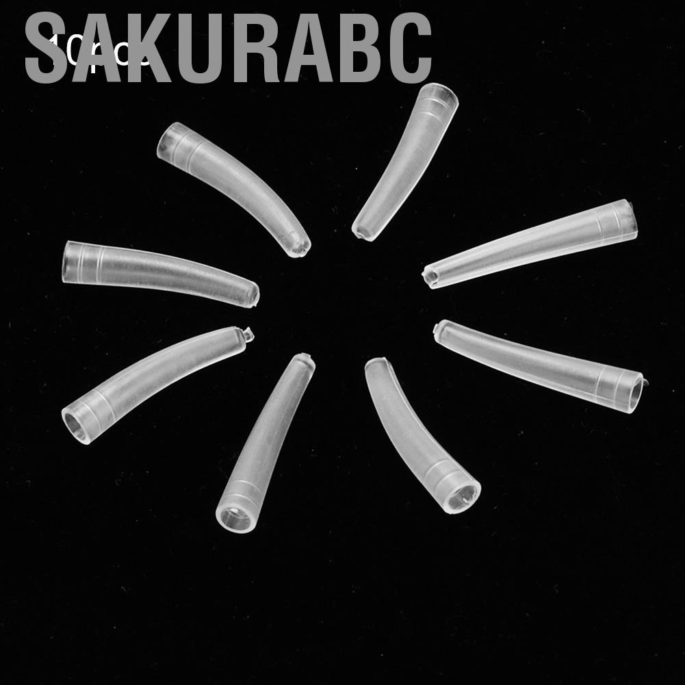 Sakurabc Transparent Plastic Elbow Tweezers Protective Cover Anti Dust Non Slip ZMN