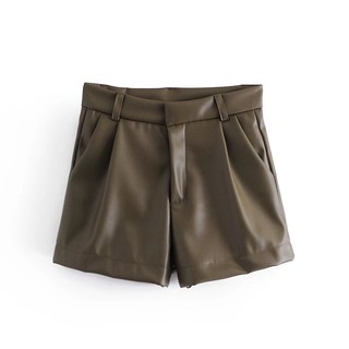 Uibey quần short màu trơn thời trang đa năng 72037