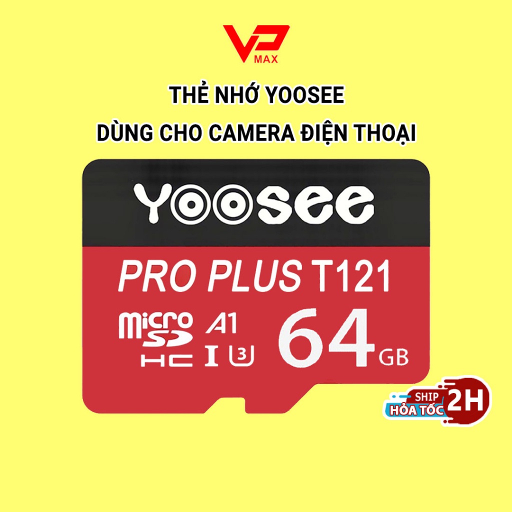 Thẻ nhớ camera 128Gb 64GB 32GB Yoosee Hikvision tốc độ cao siêu bền - VPMAX Store