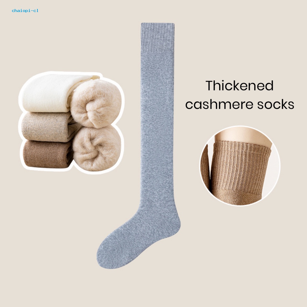 Chaiopi Vớ Dài Qua Mắt Cá Chân Mềm Mại Co Giãn Thoáng Khí Chống Trượt Giữ Ấm Mùa Đông Cho Nam Nữ