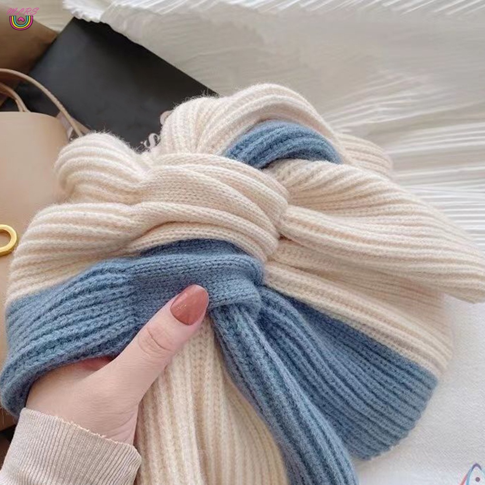 Khăn Choàng Cổ Mùa Đông Quấn Chéo Màu Mềm Mại Thoải Mái Thoáng Khí Cho Hoạt Động Ngoài Trời