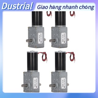 Động cơ giảm tốc trục kép dc 12v tự khóa độ cw ccw worm geared motor dustrial