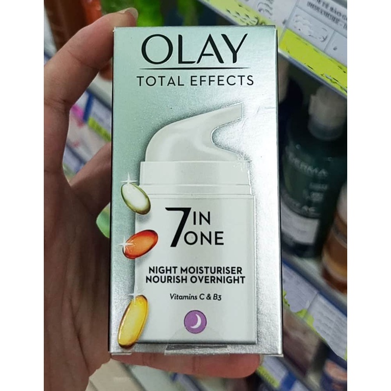 Kem dưỡng ẩm chống lão hóa ban đêm Olay Total Effects 7 in One Night Moisturizer 50ml