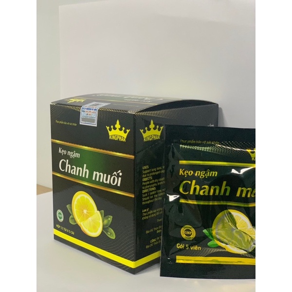 Kẹo ngậm Chanh muối Kingphar gói 5 viên