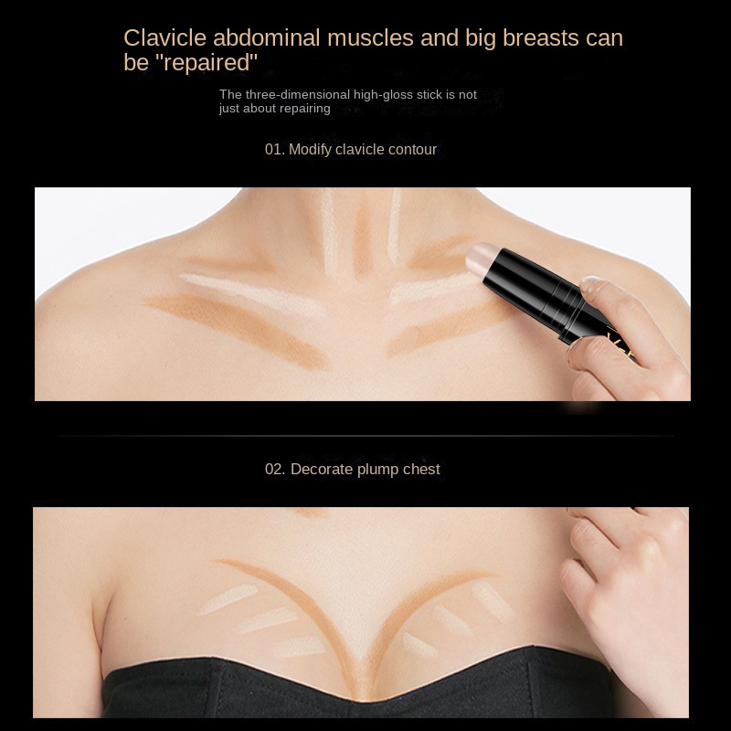 Kasys Thỏi Kem Tạo Khối Bắt Sáng Hai Đầu Đa Năng Làm Sáng Da Cho Nữ