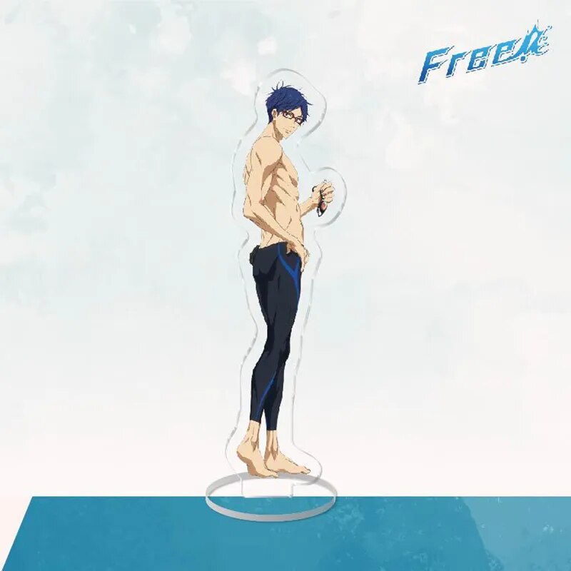 Mô hình Standee Height Free! Seijuurou Mikoshiba, Makoto Tachibana, Rei Ryugazaki Phụ kiện trang trí để bàn góc học tập