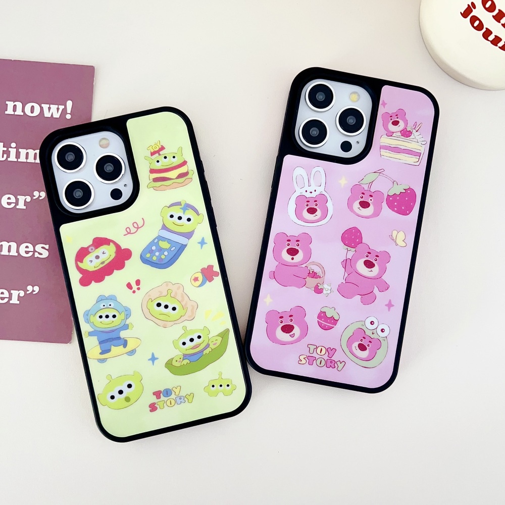 Ốp Điện Thoại Cứng Hình Gấu Hoa Hồng Cho iphone 12 12pro 12promax 13 13pro 13promax 14 14pro 14promax 15 15pro 15promax