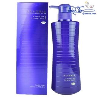 Gội chống rụng và cân bằng da đầu Milbon Plarmia Balancing Scalp Soap 500ml
