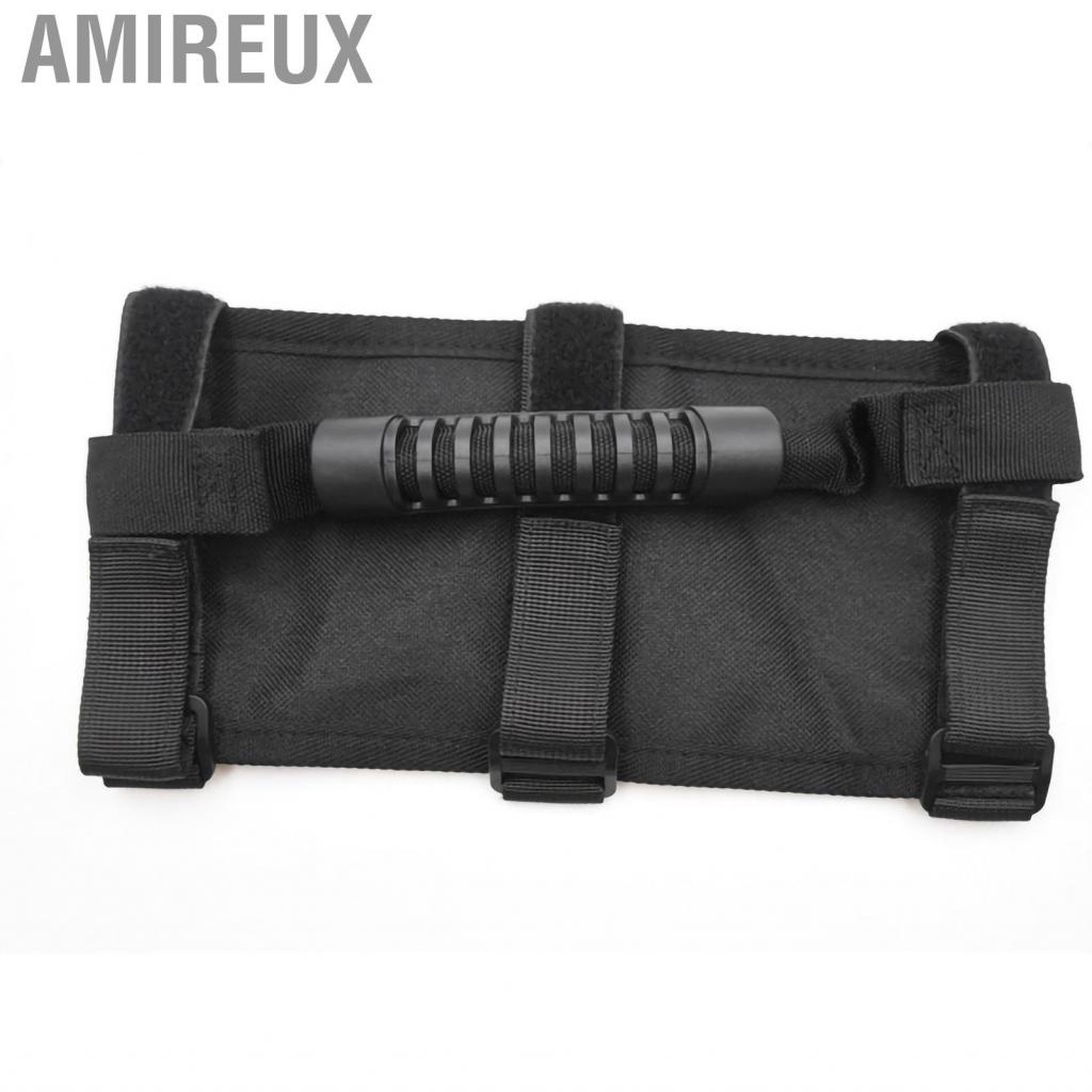Amireux Roll Bar Top Grab Handle Ergonomic Design Comfortable Grip Strong Bearing Capacity Replacement for Wrangler