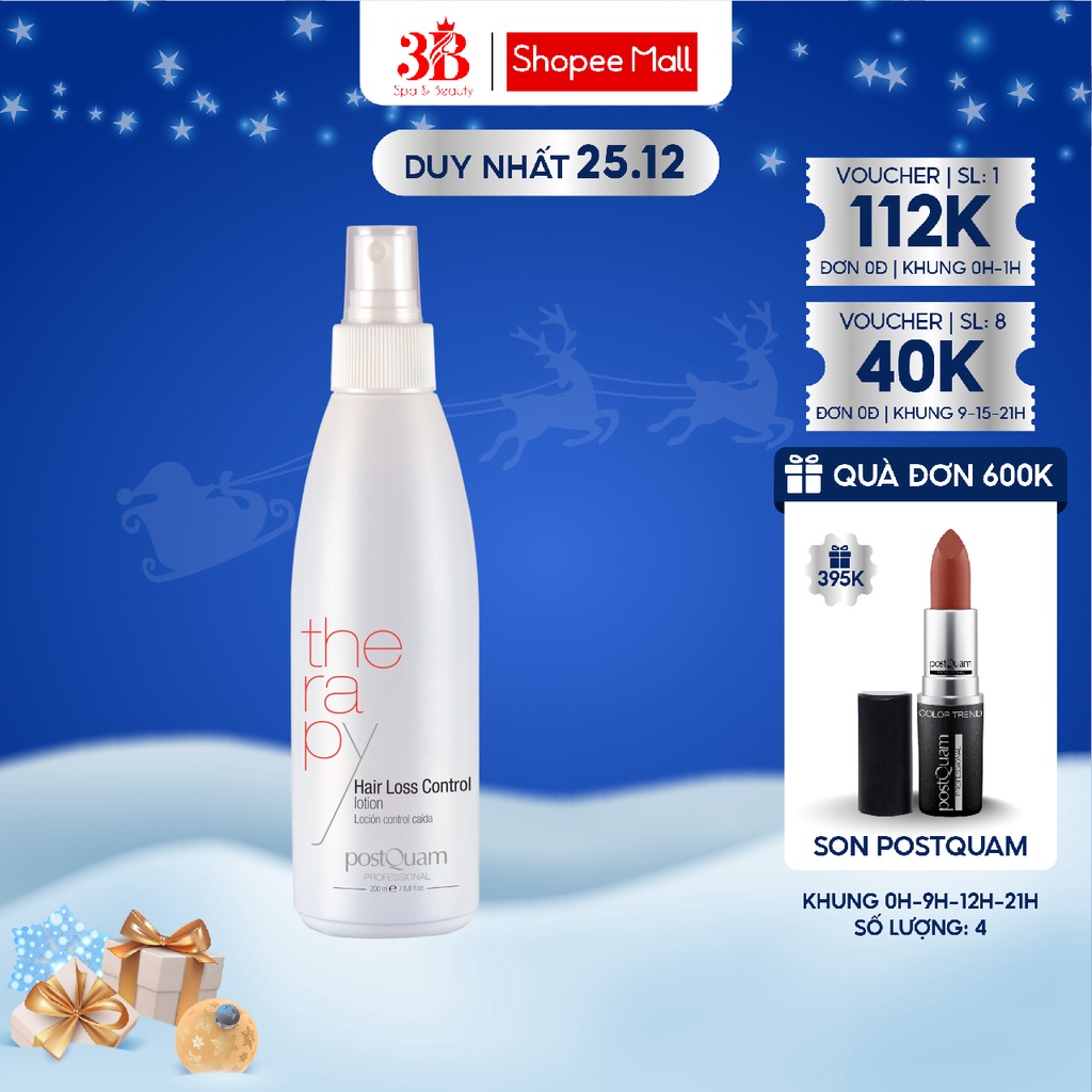 Lotion Xịt Tóc Giảm Rụng Tóc Và Kích Thích Mọc Tóc Chỉ Sau 30 Ngày POSTQUAM Hairloss Control Lotion Lotion 200ML Q77