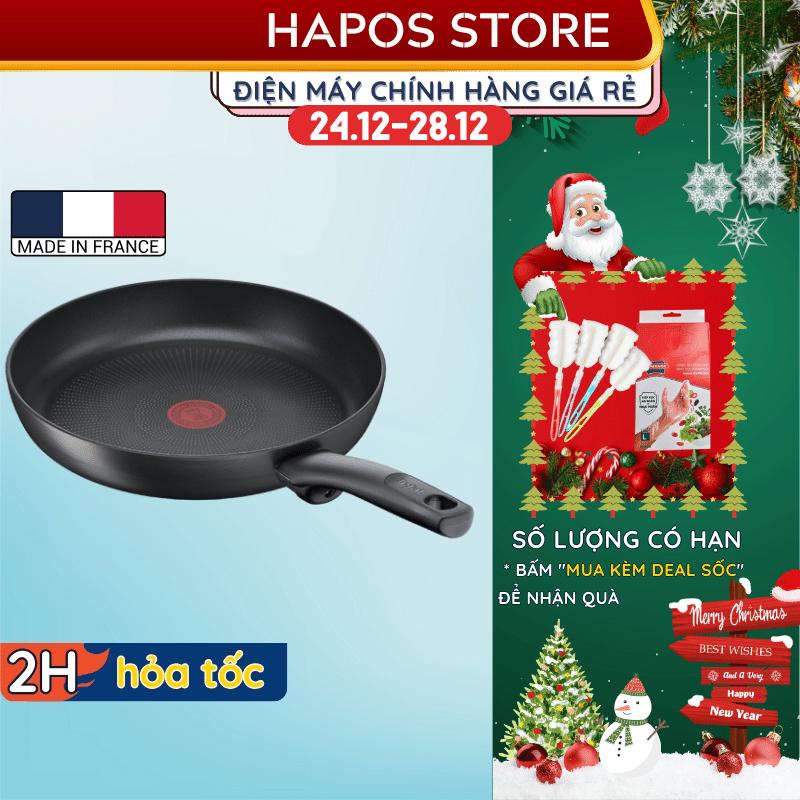 Chảo chiên Tefal Ultimate chống dính bếp từ Chính hãng, Size 20cm - 24cm - 26cm - 28cm - Made in France - HAPOS OFFICIAL