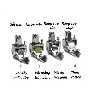 Chân vịt diễu bánh xe chống nhăn mọi loại vải cho máy 1 kim công nghiệp