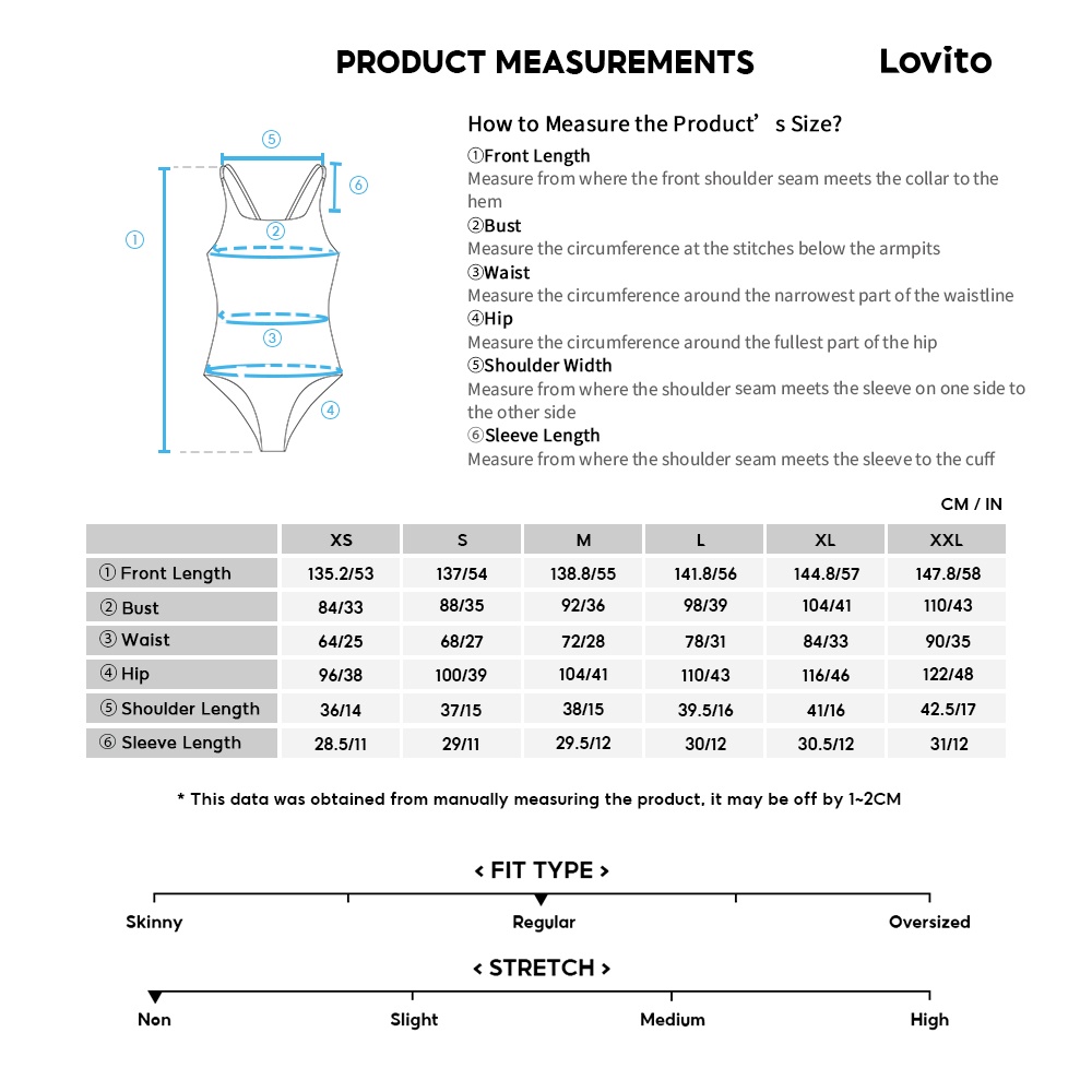 Áo liền quần Lovito cơ bản màu trơn thường ngày cho nữ L68ED209 (Nhiều màu)