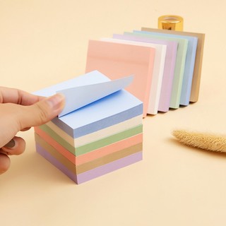 Tập 100 tờ giấy note ghi chú dày mịn Sticky Note nhiều màu sắc -Pandora112