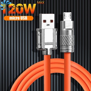 Dây cáp sạc nhanh 1m / 1.5m / 2m micro usb chất lượng cao cho điện thoại android 120w 6a