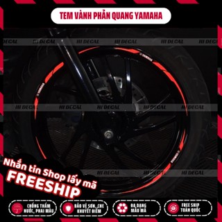  Tem dán vành Yamaha Phản Quang cho xe Sirius Exciter NVX XSR |TV003| Decal cao cấp chống nước chống phai màu 