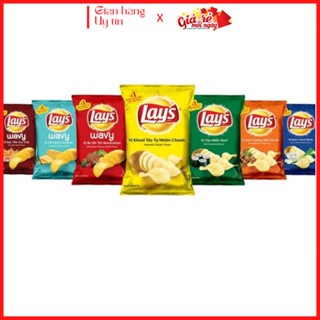 Combo 5 gói Bánh snack khoai tây Lay's gói 90g đủ vị LOẠI LỚN, DATE XA