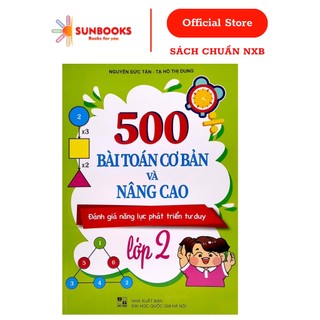 Sách 500 bài toán cơ bản và nâng cao lớp 2