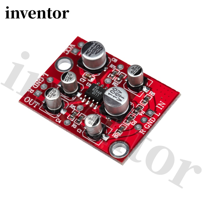 Bảng Mạch Khuếch Đại Âm Thanh Nổi Preamp Ampli Prea DC 5V-15V 12V AD828 DC 5V-15V 12V AD828 Chuyên D