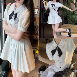 Sugemiusi Váy polo Dáng Chữ A Xếp Ly Ôm Eo Cao Cấp Phong Cách Preppy Mùa Xuân Thu Cao Cấp Cho Nữ
