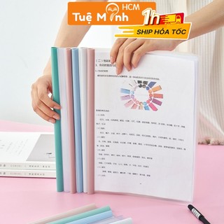Thanh kẹp gáy tài liệu A4 màu pastel K93, kẹp tài liệu chắc chắn, bảo vệ tài liệu