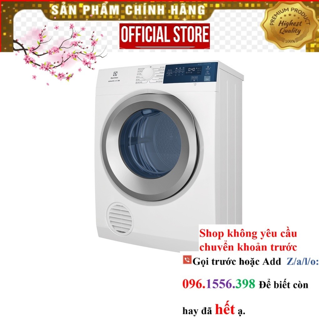 [EDS854J3WB]  Máy sấy thông hơi Electrolux 8.5 kg EDS854J3WB |P&G