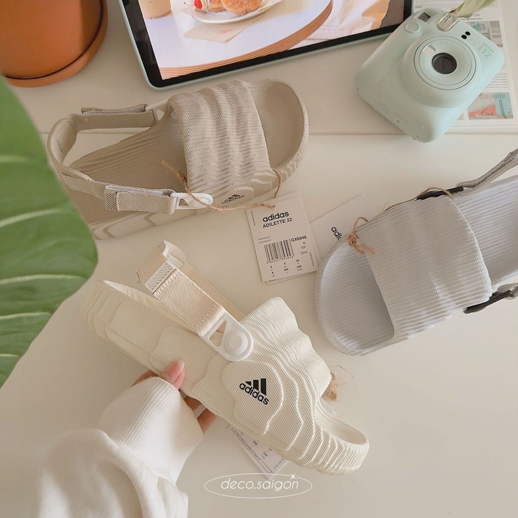 Dép Sandals Adidas 22 Adilette giày quai hậu nam nữ nhẹ, chống thấm nước dễ phối đồ - dodo_coco - Hỗ trợ đổi size