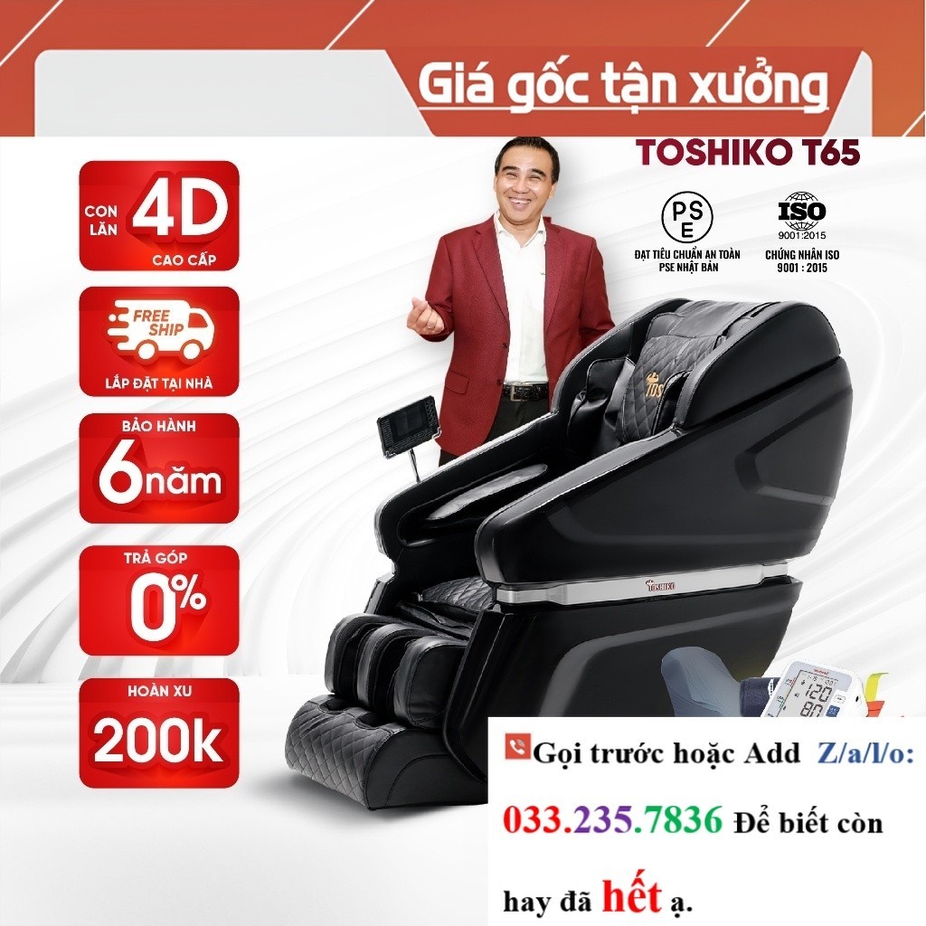 Ghế massage toàn thân Toshiko T65 <<Hãng