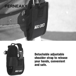 Túi đựng bộ đàm PENEAKY, Túi đựng dây đai Nylon, Túi đựng đài phát thanh gói MSC-20D cho UV-5R, BF-888S Universal