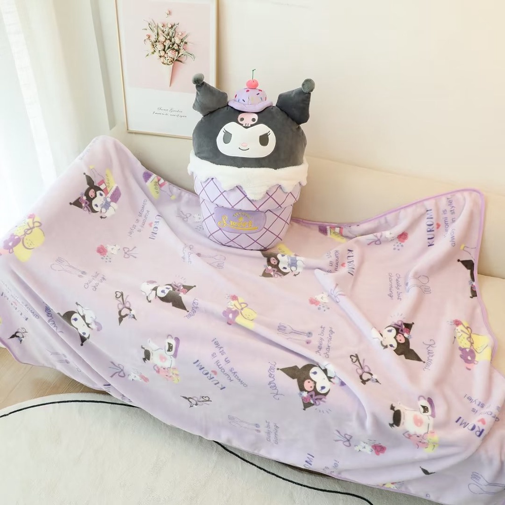 Yb3 sanrio Gối Nhồi Bông Hình Cây Kem kuromi melody 3 Trang Trí Nhà Cửa Cho Bé Gái