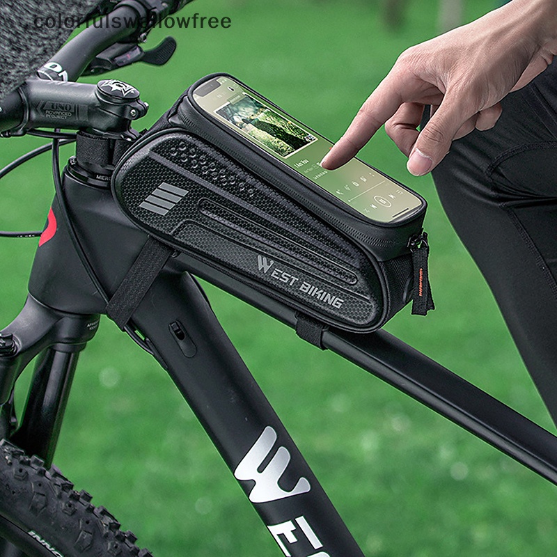Túi treo sườn xe đạp WEST BIKING chống thấm nước cho điện thoại cảm ứng 7.0Inch