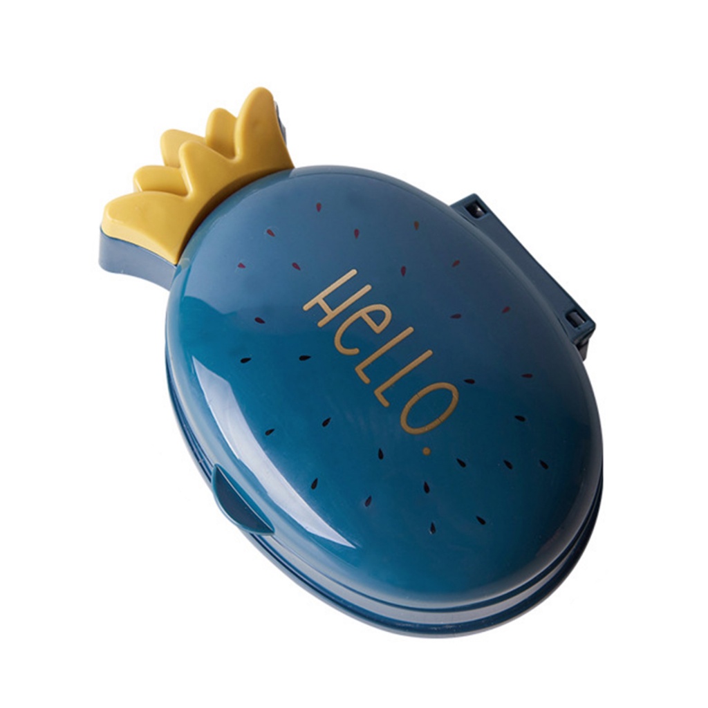 Giá Đỡ Đựng Xà Phòng Có Nắp Đậy Hình Quả Dứa Dành Cho Phòng Tắm