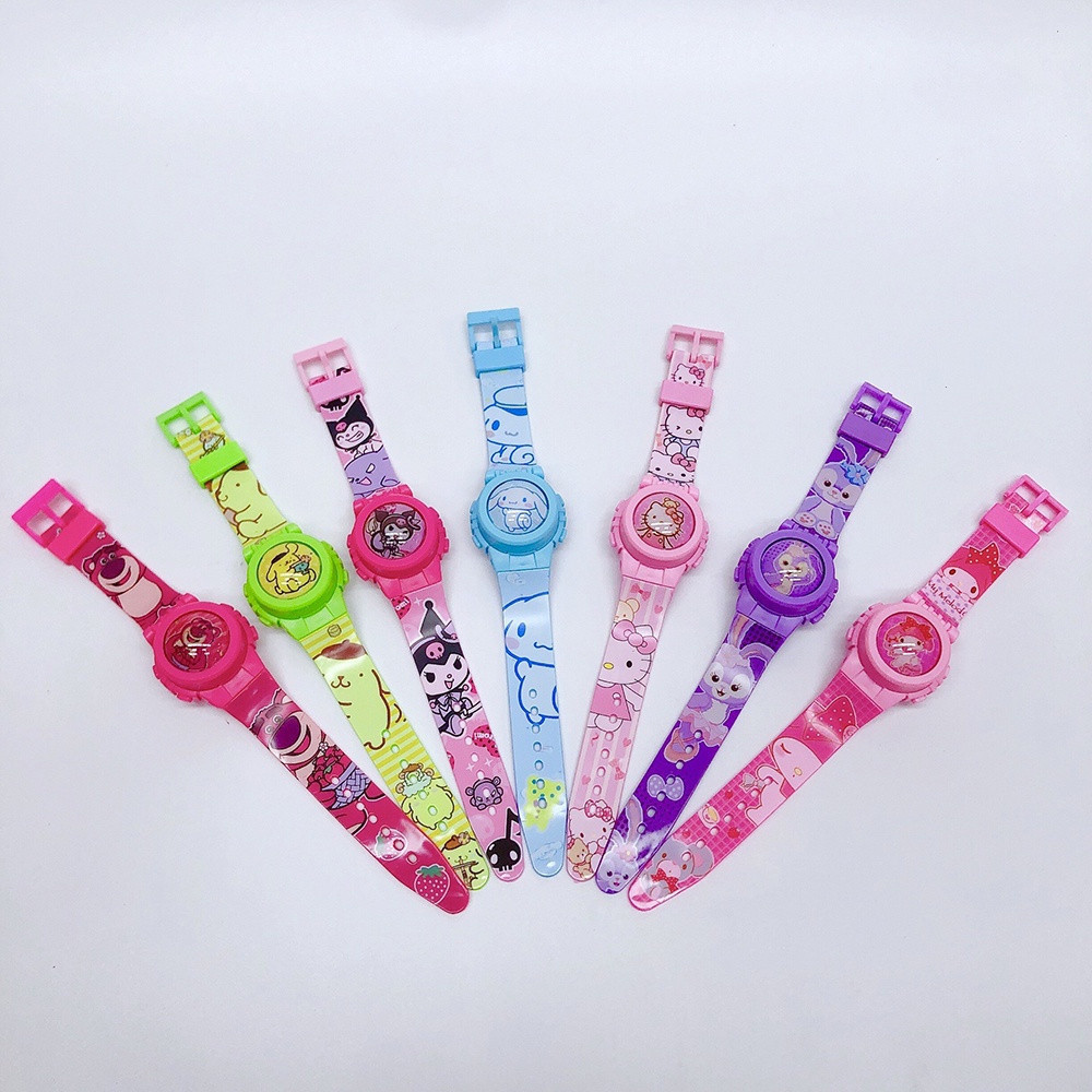 Sanrio Đồng Hồ Điện Tử Hình Hoạt Hình Xinh Xắn Cho Bé