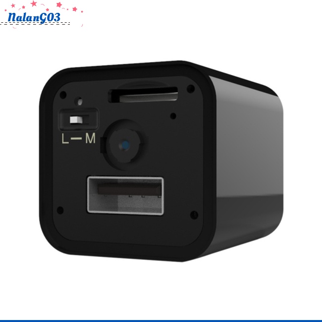 Máy Quay An Ninh mini hd 1080p Gắn Tường Có Cổng Sạc usb