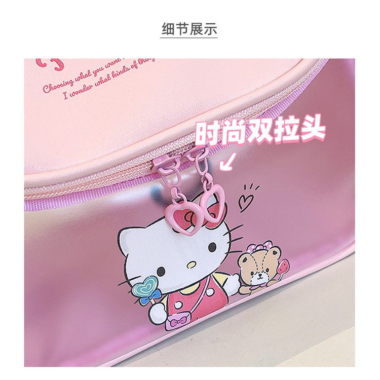 Túi Đựng Mỹ Phẩm sanrio 18cm Kích Thước Nhỏ Gọn Phong Cách hellokitty mymelody Vệ Sinh Cá Nhân