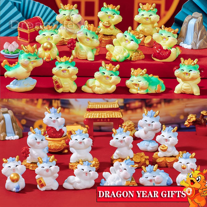 Cny Tượng Rồng Hoạt Hình Mini Trang Trí Tiểu Cảnh