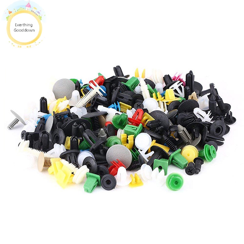 Everthinggooddown set 100 Đinh Tán Bằng Nhựa Cho Xe Hơi vn