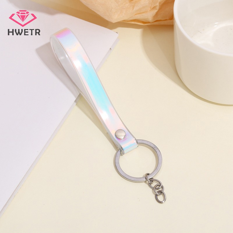 Móc Chìa Khóa Xe Hơi Bằng Cao Su pvc Dẻo Màu laser Dễ Thương Sáng Tạo Mới