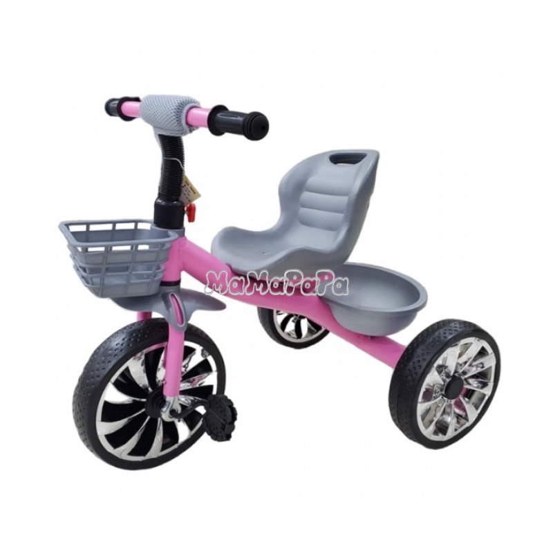 Xe đạp 3 bánh, xe đạp trẻ em, xe bàn đạp, xe có giỏ trước, giỏ sau MS618