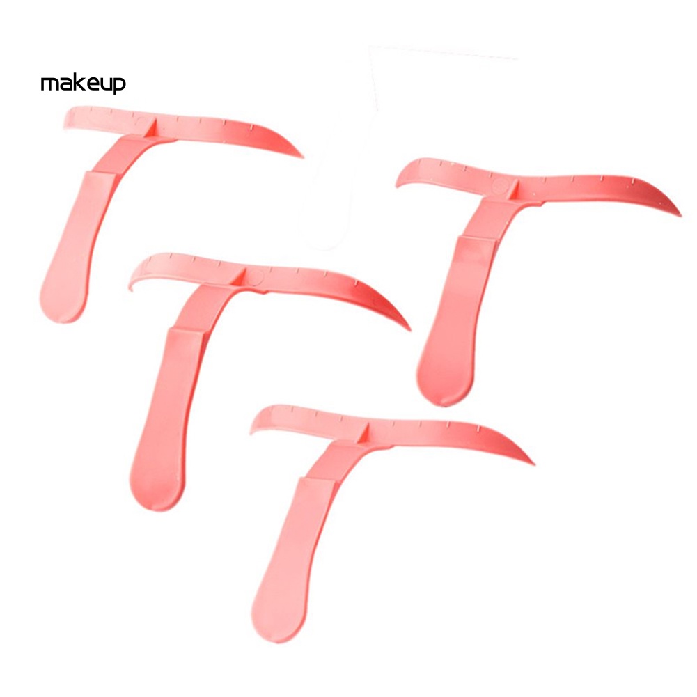Set 4 Thước Kẻ Lông Mày Đầu Phẳng Chuyên Dụng Cho Trang Điểm