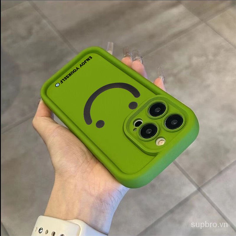 Ốp Điện Thoại Hình Mặt Cười Đơn Giản Cho iphone 11 12 13 14 15 pro max 11promax 12pro 13pro 7 8 plus 14plus 13promax xr xs max