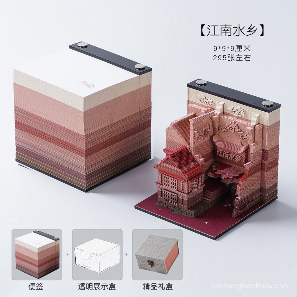 Qianli Giấy Ghi Chú Họa Tiết Trái Đất 3d Sáng Tạo