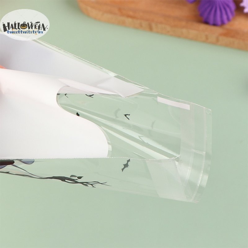 Tri Set 100 Túi Nhựa Đựng Kẹo / Bánh Quy Trang Trí halloween