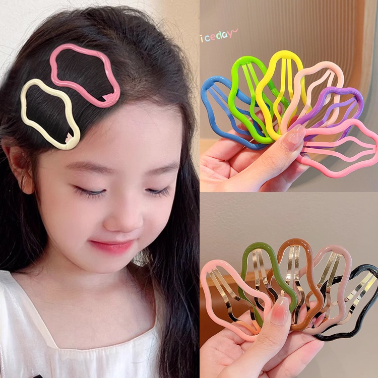 Kẹp Tóc Hình Đám Mây / Ngôi Sao Màu Sắc Ngọt Ngào Cho Nữ