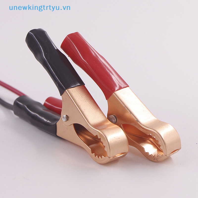 Unewtyu Set 2 Kẹp Cá Sấu 30a Màu Đỏ + Đen Chuyên Dụng Chất Lượng Cao vn