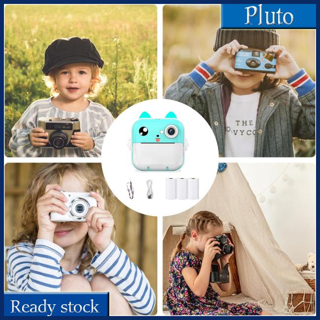 Mới Máy Ảnh Kích Thước q5 Màn Hình 2 inch Có Dây Buộc Bằng Giấy In Hình Đồ Chơi Làm Quà Tặng Cho Bé 3-12 Tuổi
