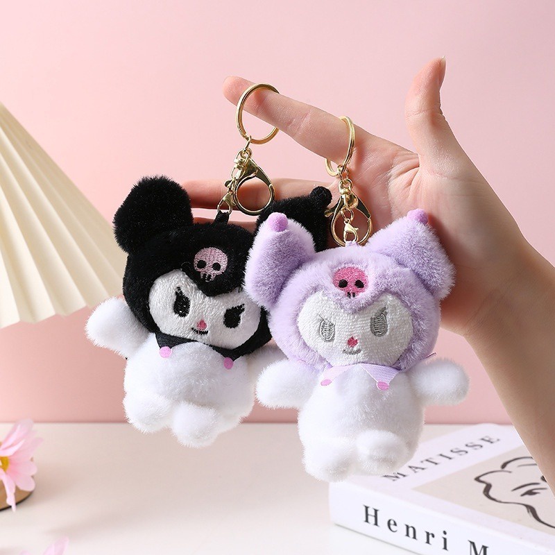 Sanrio Móc Khóa Búp Bê Nhồi Bông Hình kuromi Hoạt Hình Đáng Yêu